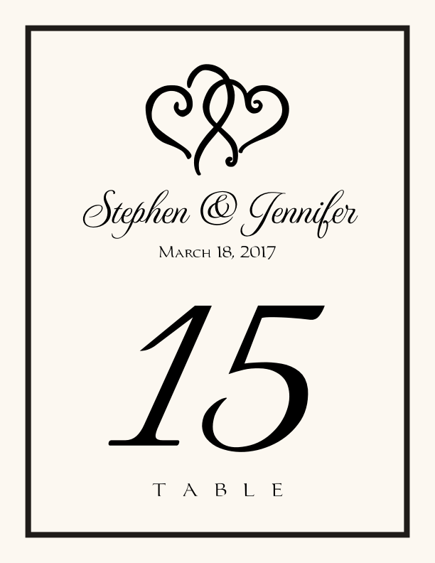 Shop Wedding Table Numbers and Unique Reception Table Card Ideas